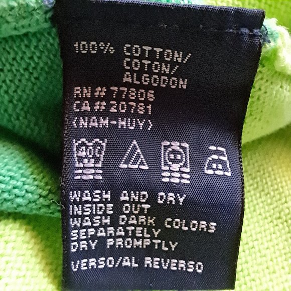 TOMMY HILFIGER SWEATER Sz LARGE COTTON LG SLEEVES ribbed between 3 TONES COLORS - Picture 6 of 7